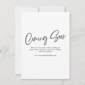 Waarder het Uitstel van het Manuscript van de Wach Save The Date (Achterkant)