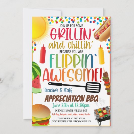 Waardering BBQ uitnodiging (Voorkant)