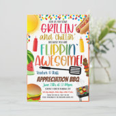 Waardering BBQ uitnodiging (Staand voorkant)