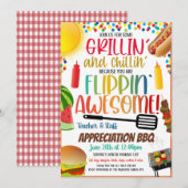 Waardering BBQ uitnodiging (Voorkant / Achterkant)