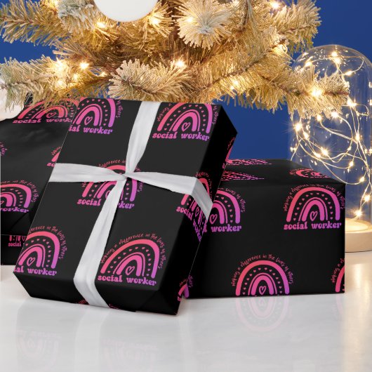 Waardering en Afstuderen van maatschappelijk werke Cadeaupapier (Feestdagen)