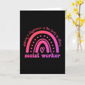 Waardering en Afstuderen van maatschappelijk werke Kaart (Gele Bloem)