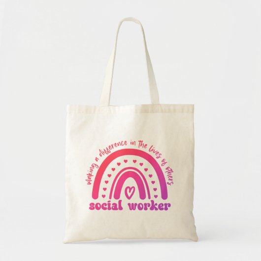 Waardering en Afstuderen van maatschappelijk werke Tote Bag (Voorkant)