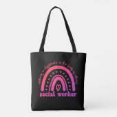 Waardering en Afstuderen van maatschappelijk werke Tote Bag (Achterkant)