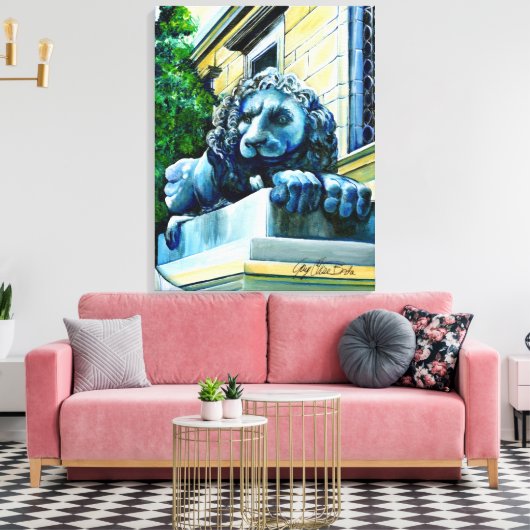 Waardering Feline Canvas Afdruk (Insitu (Woonkamer))