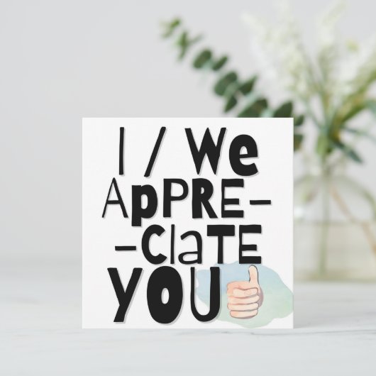 Waardering Kaart (Staand voorkant)