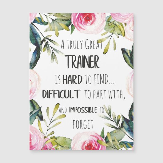 Waardering trainer Citaat Hartelijk dank (Voorkant)