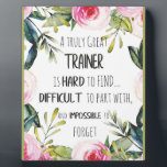 Waardering trainer Citaat Hartelijk dank Fotoplaat<br><div class="desc">Een geweldige trainer is moeilijk te vinden... een waardering van de trainer... citaat - prints op verschillende materialen. Een geweldig cadeauidee om je huis op te helderen. Koop ook dit kunstwerk op telefoonzaken, kleding, mokken, kussens en meer. Poster en kunst Afdrukken op kleding en voor uw muur - verschillende achtergronden...</div>