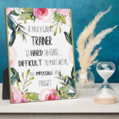 Waardering trainer Citaat Hartelijk dank Fotoplaat (Zijkant)