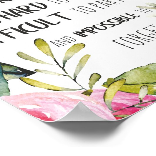 Waardering trainer Citaat Hartelijk dank Poster (Hoek)