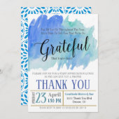 Waardering uitnodiging, dankbaar voor u kaart (Voorkant / Achterkant)