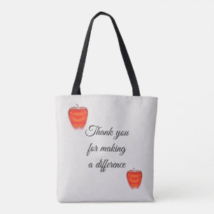Waardering van de leerkracht Apple School Classroo Tote Bag