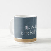 waardering van de leerkracht | schoolbord koffiemok (Voorkant links)