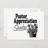 waardering van de predikant briefkaart (Voorkant / Achterkant)