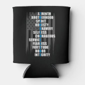 Waardering van de rechtshandhavingsvlaggepolitie blikjeskoeler (Voorkant)