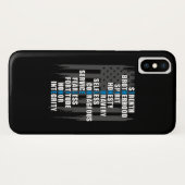 Waardering van de rechtshandhavingsvlaggepolitie Case-Mate iPhone case (Achterkant (horizontaal))