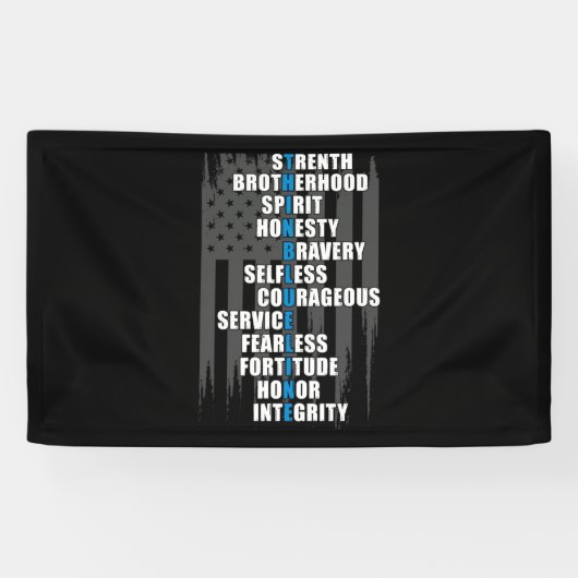 Waardering van de rechtshandhavingsvlaggepolitie spandoek (Horizontaal)