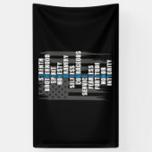 Waardering van de rechtshandhavingsvlaggepolitie spandoek (Verticaal)