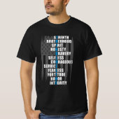 Waardering van de rechtshandhavingsvlaggepolitie t-shirt (Voorkant)