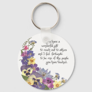 waardering van de verpleegster of dank u sleutelhanger