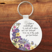 waardering van de verpleegster of dank u sleutelhanger (Voorkant)