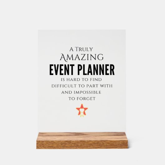 Waardering van eventplanner acryl bord (Voorkant)