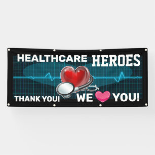 Waardering van gezondheidswerkers spandoek