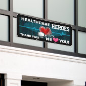 Waardering van gezondheidswerkers spandoek (Buitenkant Gebouw)