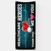 Waardering van gezondheidswerkers spandoek (Verticaal)