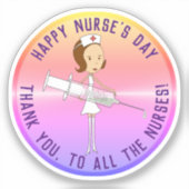 Waardering Verpleegkundige dag Sticker (Voorkant)