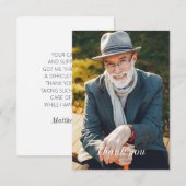 Waardering voor artsen verpleegkundigen | Aangepas Bedankkaart (Voorkant / Achterkant)