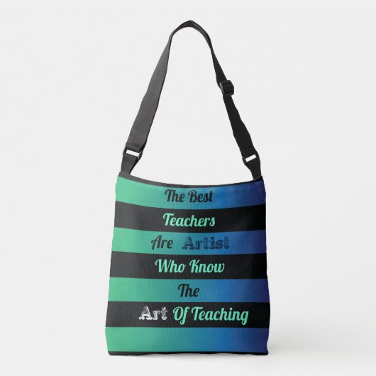 Waardering voor de leraar crossbody tas (Voorkant)