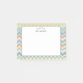 Waardering voor de leraar Pastel Retro Patroon Post-it® Notes (Voorkant)