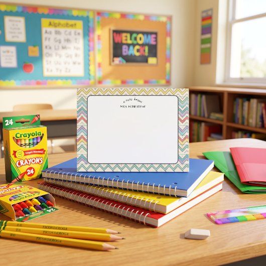 Waardering voor de leraar Pastel Retro Patroon Post-it® Notes