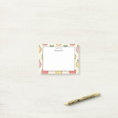 Waardering voor leerkrachten Apple School-patroon Post-it® Notes (Op bureau)
