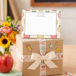 Waardering voor leerkrachten Apple School-patroon Post-it® Notes