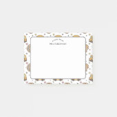 Waardering voor leerkrachten Schoolbuspatroon Post-it® Notes (Voorkant)