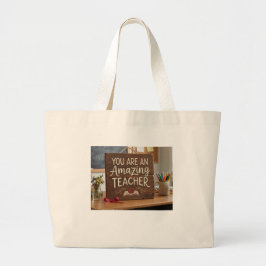 Waardering voor leraren grote tote bag