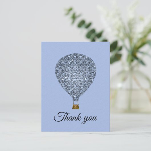 Waardering voor Personeel Heet Lucht Ballon Bedank Briefkaart (Staand voorkant)