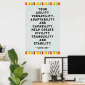 Waardering voor werknemers poster (Thuiskantoor)