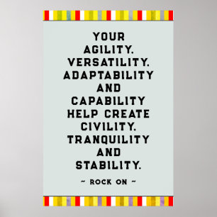 Waardering voor werknemers poster