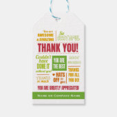 Waardering voor zakelijk personeel Bedankt Cadeaulabel (Voorkant)