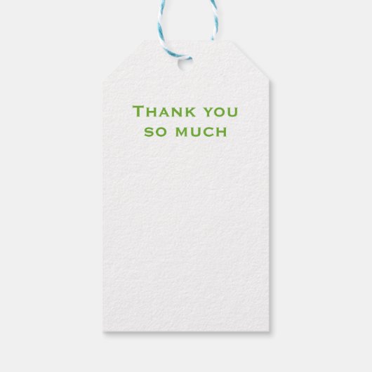 Waardering voor zakelijk personeel Bedankt Cadeaulabel (Achterkant)