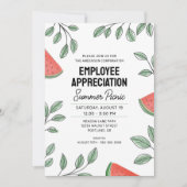 Waardering werknemer zomer picknick watermeloen kaart (Voorkant)