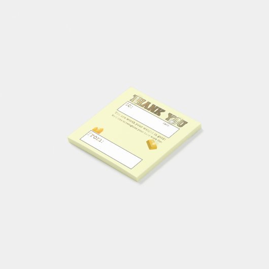 Waardering werknemers Uitgebreide opname Post-it® Notes (Schuin)