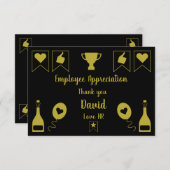 Waarderingsdag werknemer bedankkaart (Voorkant / Achterkant)