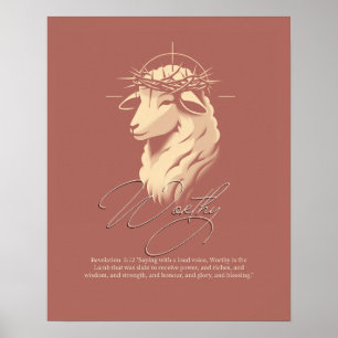 Waardevol, christelijk geloof Schrift muurkunst Poster