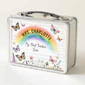 Waardevolheid Docent Kleurrijke Regenboog Wilde Bl (Achterkant)