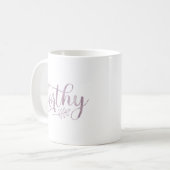 Waardevolle Boho Calligrafie Koffiemok (Voorkant links)