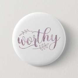 Waardevolle Boho Calligrafie Ronde Button 5,7 Cm